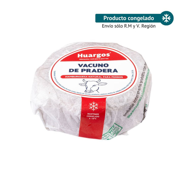 Huargos Chile Alimento Hamburguesa crudo Vacuno de Pradera (1 Unidad) 104